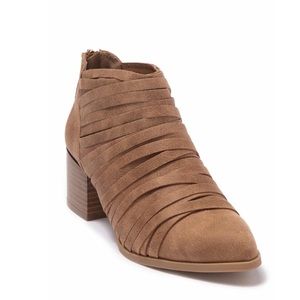 Fergalicious Almond Wedge Booties